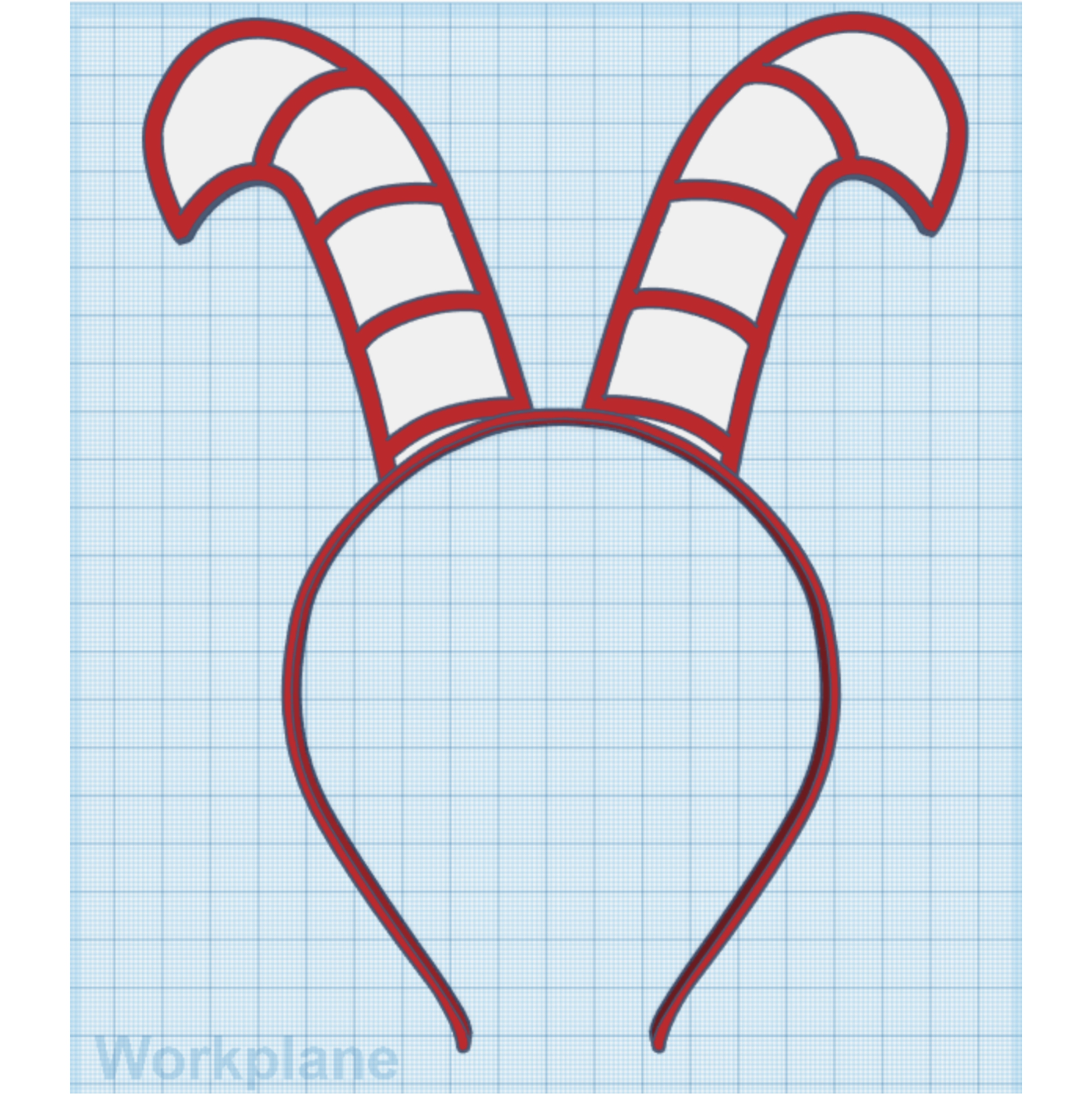 Free STL file Candy Cane Headbands・3D printing template to download・Cults